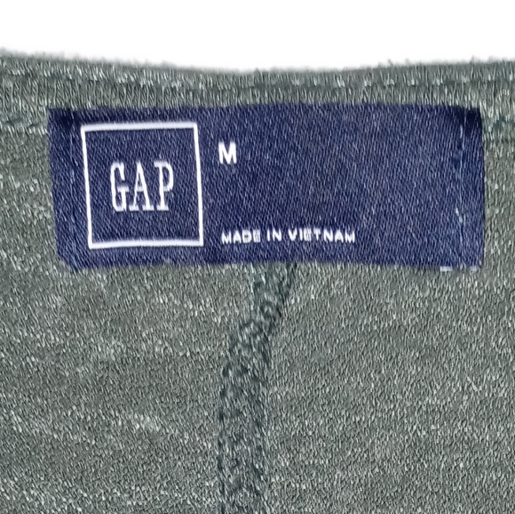 GAP Dress. Soft and Comfy. Heathered Green. Medium - Picture 3 of 5